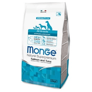 Monge Salmone E Tonno Cibo Secco Cani Adulti Sacco 2,5 Kg