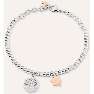 Stroili Bracciale Sunrise Acciaio Bicolore Bianco / Rosa Cristallo Collezione: Sunrise Bicolore Bianco / Rosa