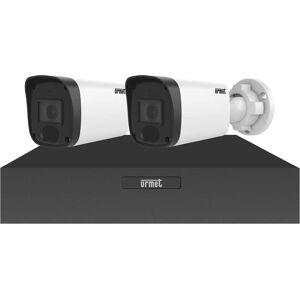 Tecnomat KIT VIDEOSORVEGLIANZA URMET 973210/800 NVR 1TB IP POE 2 TELECAMERE DA 5 Mpx CON CAVO DA 20 m