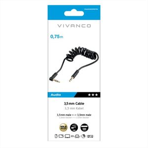 SBS Audio Cavo Spiral Cavo 3.5mm Plug<->3.5mm Plug-nero