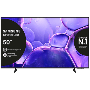 Samsung UE50U8000FUXZT, Smart TV Crystal UHD 50'', 4K, Processore 4K, HDR, Experience, OTS Lite & Adaptive Sound, Metal Stream Design
