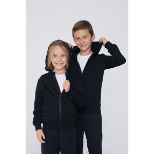 Tezenis Felpa con Zip e Cappuccio Bimbi Unisex Unisex Nero Tamaño 6-7