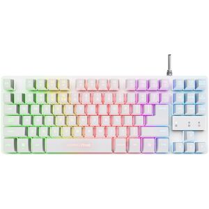 Trust Tastiera Gaming Gxt833w Thado Tkl Keyboard Wht It Retroilluminata White