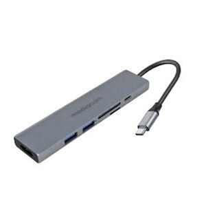 Mediacom ADATTATORE USB-C / HDMI + 2USB3 + USB-C + CARD MD-C312