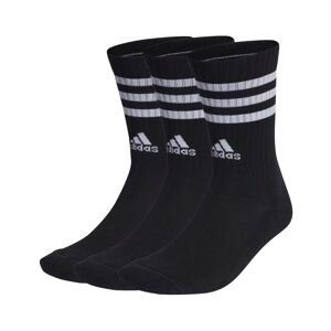 adidas Calze calzini Socks Nero cotone 3-Stripes Cushioned 3 paia