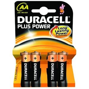 Duracell Batterie alcaline stilo plus aa conf. 4pz