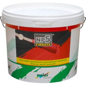 naici Np5 Kg.20 Bia.Fi Guaina Liquida Impermeabilizzante Fibrorinforzata Pronta All'Uso Colore Bianco Quantità 20 Kg - Np5