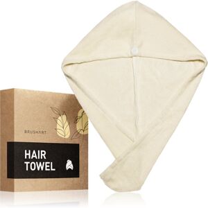 BrushArt Home Salon Hair towel asciugamano per capelli Cream 1 pz