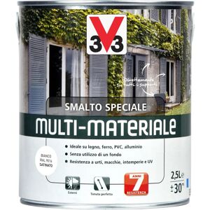 V33 Smalto a solvente multi-materiale 4in1 bianco 2,5 l