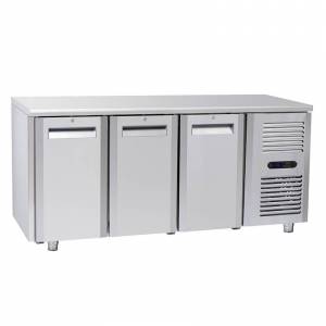CoolHead Tavolo Congelatore per Gastronomia - 3 Porte - Profondità Cm 70 - Capacità 410 -