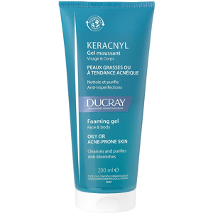 Ducray Keracnyl Gel Detergente Viso e Corpo, 200 ml