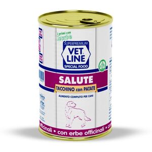 Vetline Vet Line Salute Tacchino con Patate Umido Monoproteico per Cani 400 g