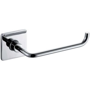 Tecnomat PORTAROTOLO APERTO SERIE ARIEL IN ZINCO CROMATO FISSAGGIO A MURO E ADESIVO