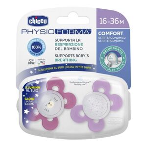 Chicco Succhietto Physio Comfort Lumi Silicone 16-36 Mesi - Confort e Sicurezza per il Tuo Bambino