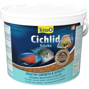 10 litri TetraCichlid Sticks Mangime Completo in Sticks per Ciclidi e Altri Pesci di Taglia Grossa da Acquario