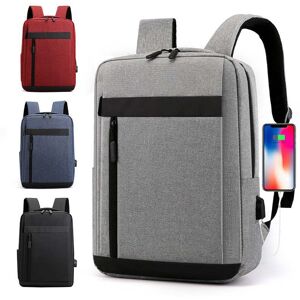 Jay Bag Zaino Uomo Donna Impermeabile Porta PC Viaggio Scuola Con Presa Ricarica USB