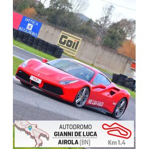 Guida una FERRARI 488 GTB da 670cv all’Autodromo Gianni de Luca di Airola (BN) a partire da 1 giro (1,4 km) - Esperienza in pista - Azienda affiliata a wonderbox smartbox esperienza 3 idee regalo uomo