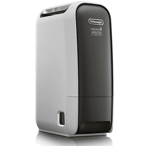 DeLonghi DEUMIDIFICATORE  TASCIUGO ARIADRY LIGHT DNS65, 6 l/24 h, Serbatoio 2.8 l, Funzione asciuga biancheria, Modalità purificatore