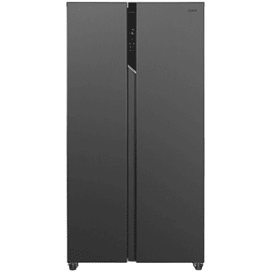 Candy Frigorifero americano  CHSVN-174X, Sistema raffreddamento frigorifero: No Frost; congelatore: Frost, Capacità netta totale 521 l, Rumorosità: 39 dB(A), Dimensioni: L 91 cm A 177 P 67 cm, Inox, Classe E