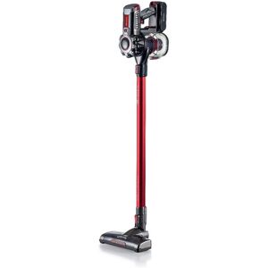 Ariete 2757 22v Lithium - Scopa Elettrica Senza Fili - 3 livelli di Filtrazione - Batteria Li-Ion 2200 mAH - Kit accessori incluso - Rosso