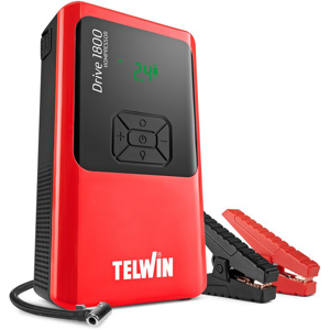 Telwin Drive 1800 Kompressor - Avviatore e compressore portatile multifunzione - Power Bank