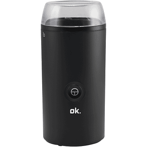 OK Macinacaffè elettrico  OGC 1821 B, 180 W, Capienza 70g, Compatto e leggero, Ideale per cucine piccole o in viaggio