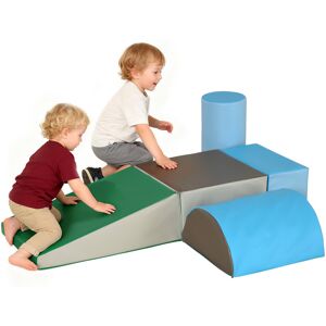 Homcom Set 5 Costruzioni Morbide senza Ftalati, Gioco per Bambini Educativo Età da 1-3 Anni per Casa e Scuola, Multicolore Aosom