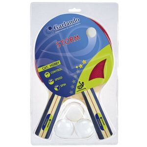 Garlando Set Storm - 2 racchette da ping pong + 3 palline Blue