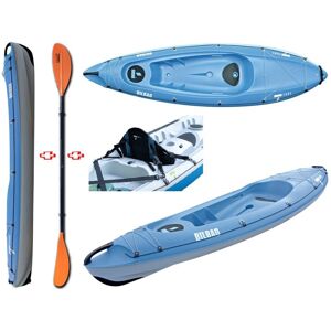 Tahe - Bic Sport Canoa Rigida Bilbao Pack Blue/grey 107252 + Pagaia Touring-1 Fissa + Schienalino Standard Tahe / Bic Sport