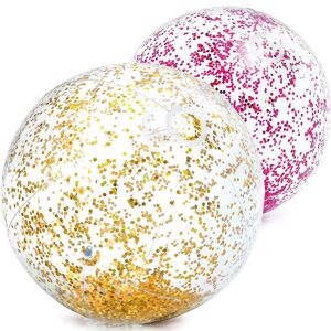 Pallone Glitter Gonfiabile Per Piscina/mare Cm 51 Intex 58070 (Colori Vari)