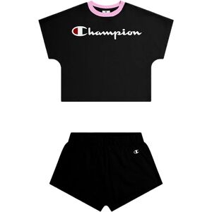 Champion Completo Sportivo T-Shirt + Shorts Nero Bambina XS