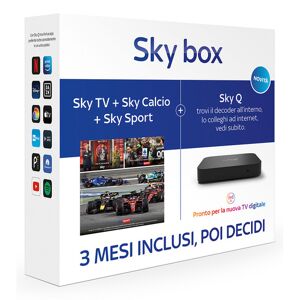 Sky box con 3 Mesi di  TV +  Calcio +  Sport   Decoder  Q