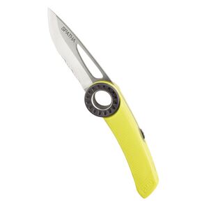 Petzl Spatha - coltello Yellow 115 mm (closed) / 175 mm (open)