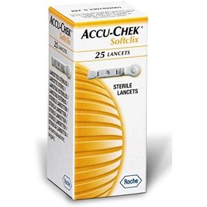 ROCHE DIABETES CARE ITALY SpA Accu-Chek Linea Controllo Glicemia SoftClix - 25 Lancette Pungidito, Confezione da 25