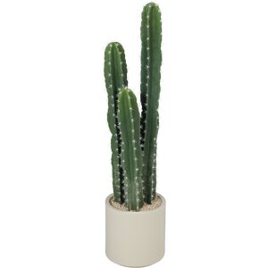 Homcom Pianta artificiale Cactus grande 95 cm con vaso, dall'aspetto realistico, per casa e ufficio, verde   Aosom Italy