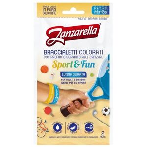 Zanzarella Sport & Fun Braccialetti Colorati 2 Pezzi
