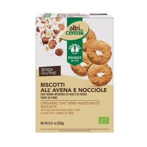 PROBIOS Altri Cereali - Biscotti All'Avena E Nocciole 250 Grammi