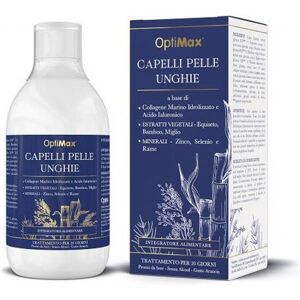 OPTIMA NATURALS Srl Optimax - Capelli Pelle Unghie 500ml - Integratore per la Salute di Capelli, Pelle e Unghie