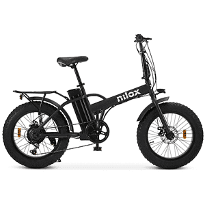 NILOX Bicicletta Elettrica da trekking Fat Bike  X5 Pro, ruote 20",velocità max 25 Km/h, motore 250W, autonomia fino a 60Km, batteria 10000mAh