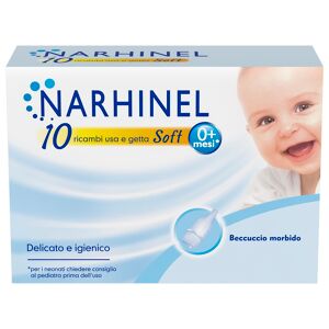 Narhinel Ricambi Aspiratore Nasale Raffreddore Neonati E Bambini Con Filtro Assorbente Igienico 10 Pezzi