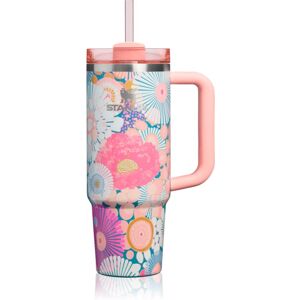 Stanley Quencher H2.O FlowState™ Tumbler tumbler in acciaio inox con cannuccia medio sorbet wildflower 1 pz