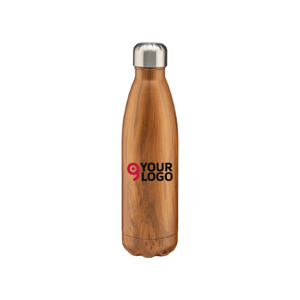 Thermos Acciaio Inox 500 ml Effetto Legno Doppia Parete robusta Personalizzate o neutre