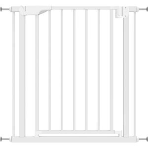 Pawhut Cancellino di Sicurezza per Bambini e Animali, Chiusura Automatica e Montaggio a Pressione, 76-82x76 cm, Bianco   Aosom Italy