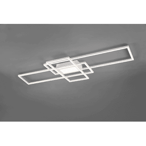 TRIO Plafoniera Led  IRVINE lampada da soffitto LED integrata per illuminazione casa, design moderno, luce regolabile, Bianco