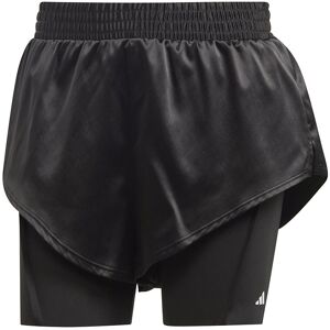 ADIDAS Shorts Sportivi 2 In 1 Train Nero Bianco Donna XS