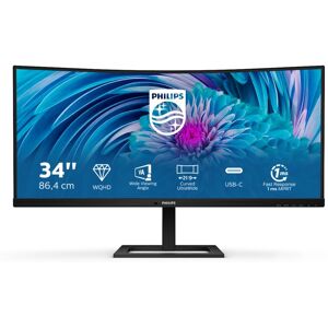Philips E Line 346E2CUAE/00 Monitor PC 86,4 cm (34") 3440 x 1440 Pixel Wide Quad HD+ LCD Nero (346E2CUAE/00)
