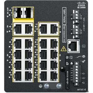 Cisco Systems Switch di rete  Catalyst IE3100 Gestito L2/L3 Gigabit Ethernet (10/100/1000) Nero [IE-3100-18T2C-E]