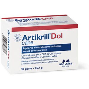 Nbf Lanes Artikrill Dol Integratore per Cani 30 Perle