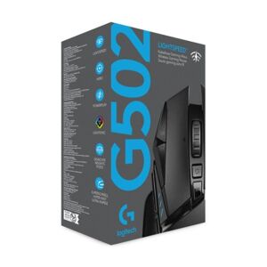 Logitech G G502 LIGHTSPEED Wireless Gaming mouse Mano destra RF Wireless Ottico 25600 DPI (910-005568)