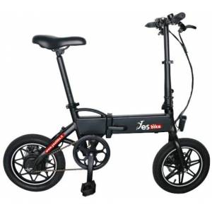 yesbike 8055519130320 Bicicletta Elettrica Con Pedalata Assistita E-Bike Bici Pieghevole 250w Autonomia 25 Km Colore Nero - Smart Lite